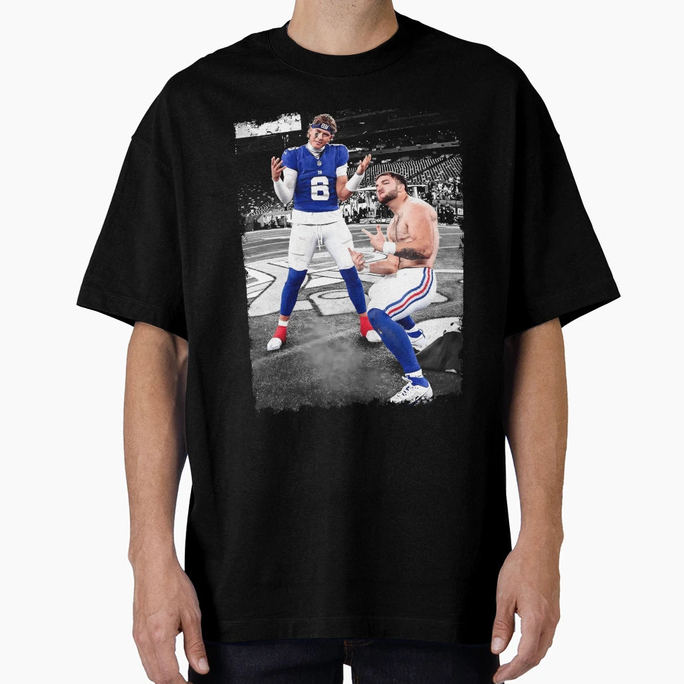 Jaxson Dart And Cam Skattebo New York T-Shirt - Fun Novelty Design Unisex - T-Shirt, Sweatshirt, Hoodie