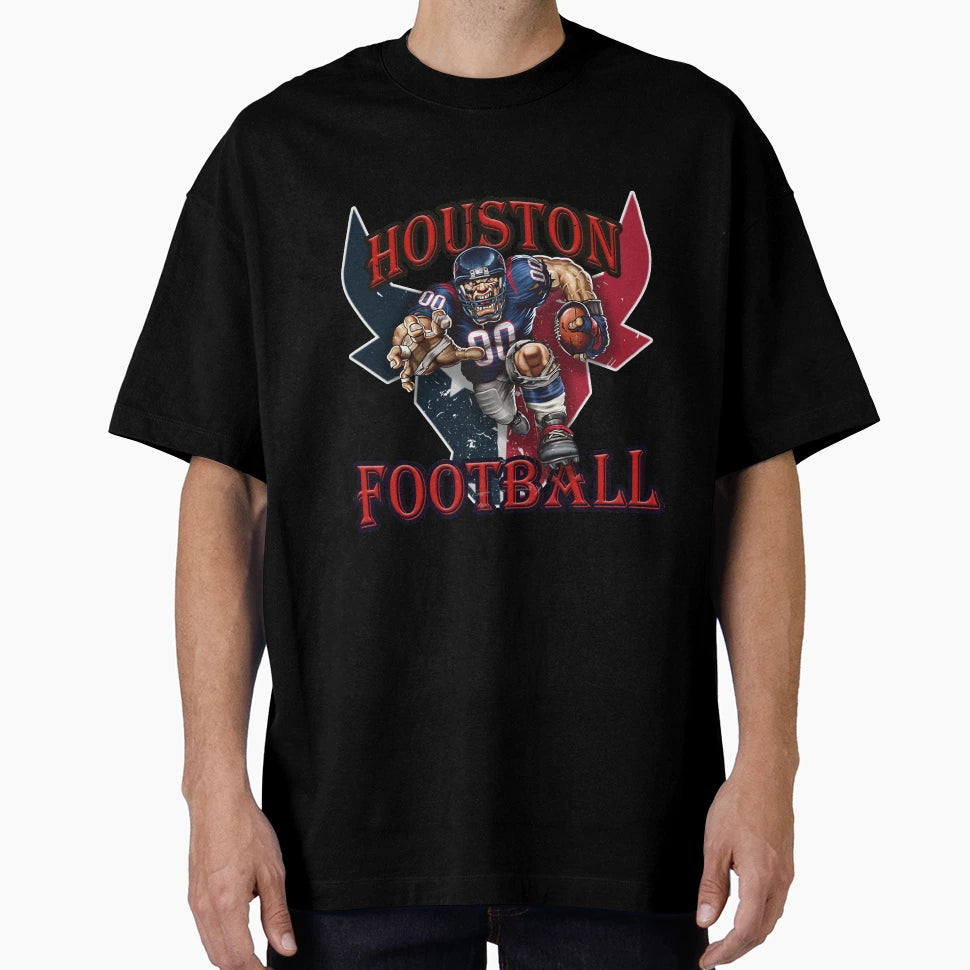 Houston Football T-Shirt - Fun Novelty Design Unisex - T-Shirt, Sweatshirt, Hoodie
