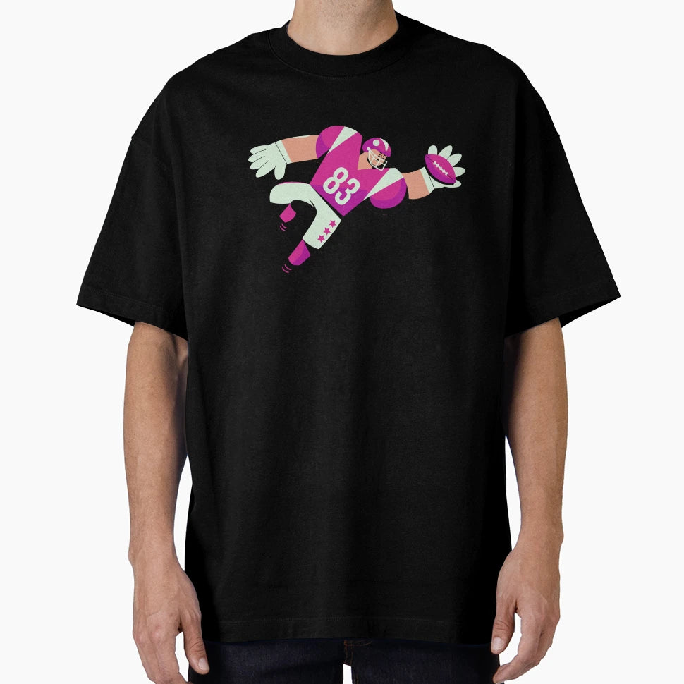 Star American Football Player Nr 83 T-Shirt - Aesthetic Graphic Unisex - T-Shirt, Sweatshirt, Hoodie