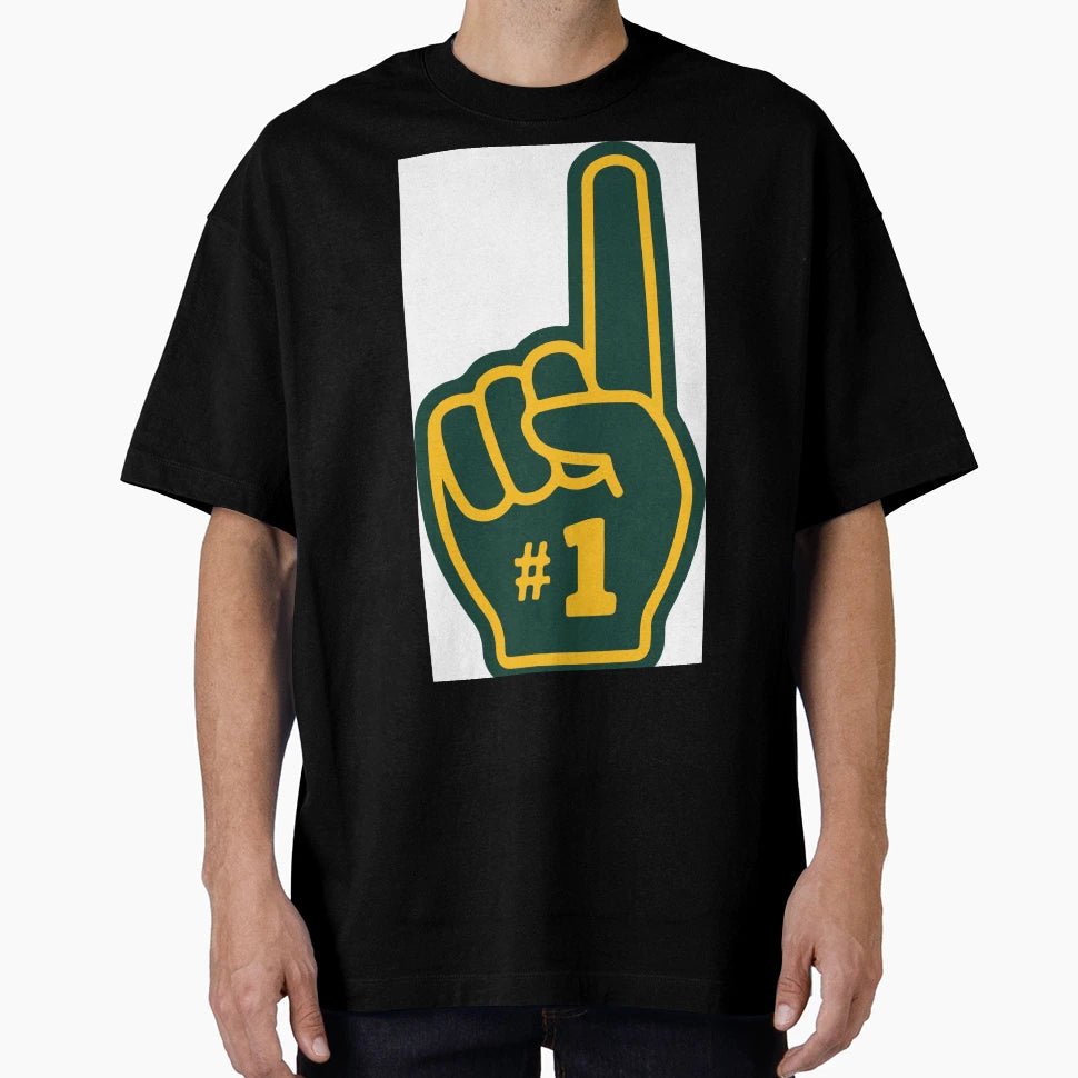 Packers Themed Number 1 Fan Foam T-Shirt - Fun Novelty Design Men Women - T-Shirt, Sweatshirt, Hoodie