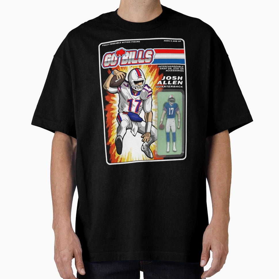 Buffalo Qb 1 Action Figure T-Shirt - Casual Everyday Wear for Adults - T-Shirt, Sweatshirt, Hoodie
