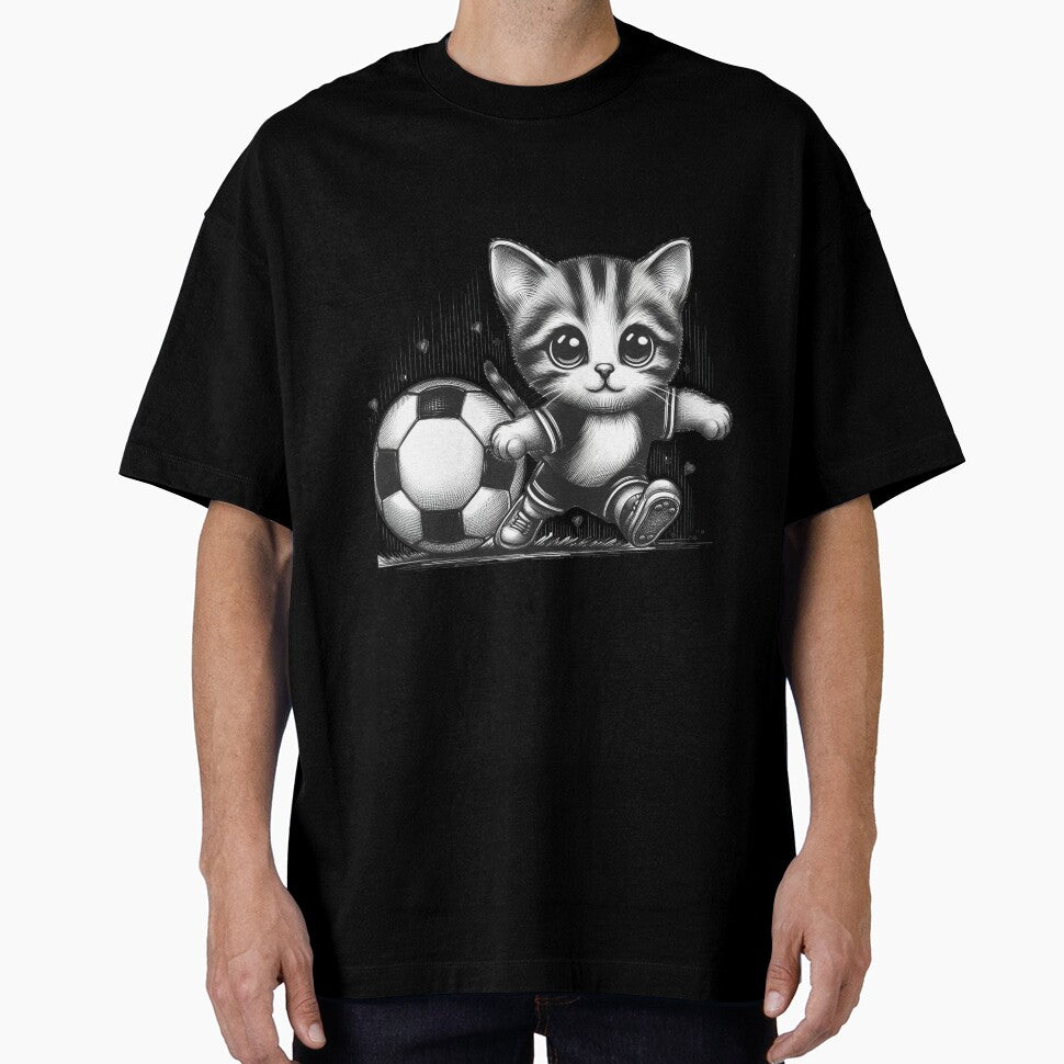 Gift Football For Cat Playing by VANWANSHOP - Adult & Kids T-Shirts, Sweatshirts & Hoodies apparel design preview 1