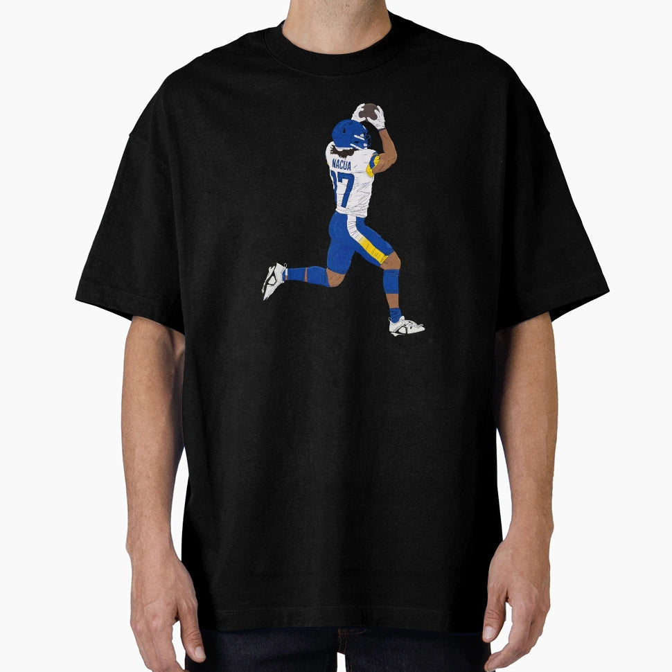 Puka Nacua Leaping Catch T-Shirt - Unique Graphic Men Women - T-Shirt, Sweatshirt, Hoodie