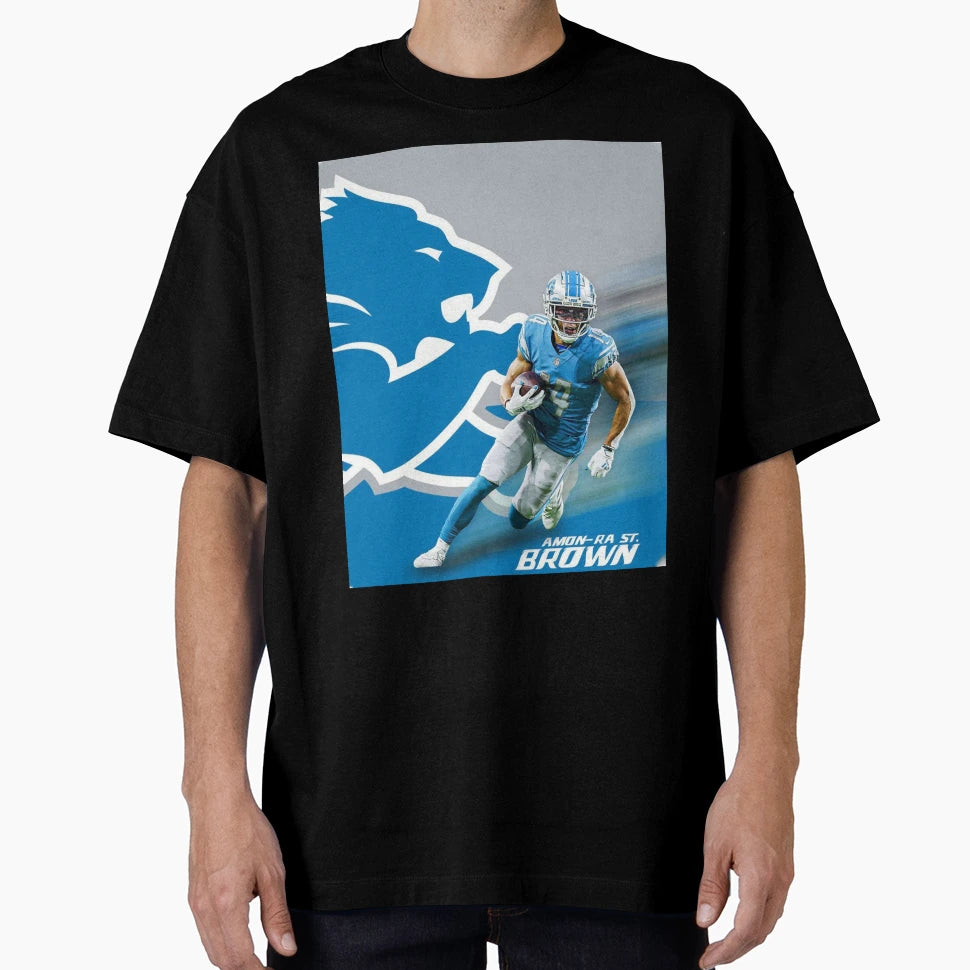 Detroit Lions T-Shirt - Minimalist Print Men Women - T-Shirt, Sweatshirt, Hoodie