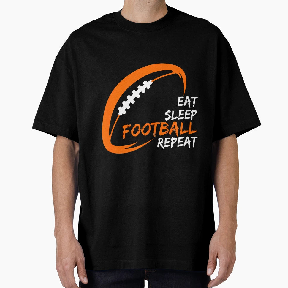 Eat Sleep Football Repeat Players T-Shirt - Minimalist Print Unisex - T-Shirt, Sweatshirt, Hoodie
