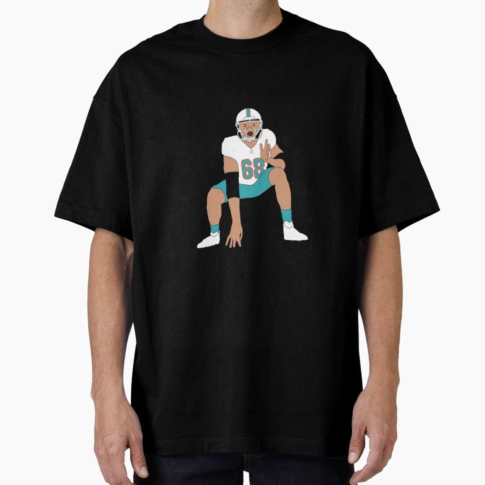 Miami Dolphins Robert Hunt T-Shirt - Graphic Print Unisex - T-Shirt, Sweatshirt, Hoodie