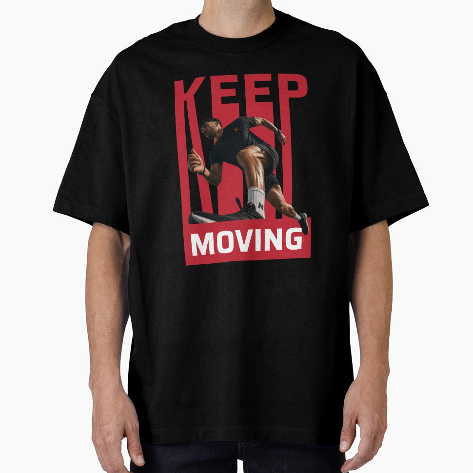 Keep Moving Motivational Running T-Shirt - Novelty Apparel Men Women - T-Shirt, Sweatshirt, Hoodie