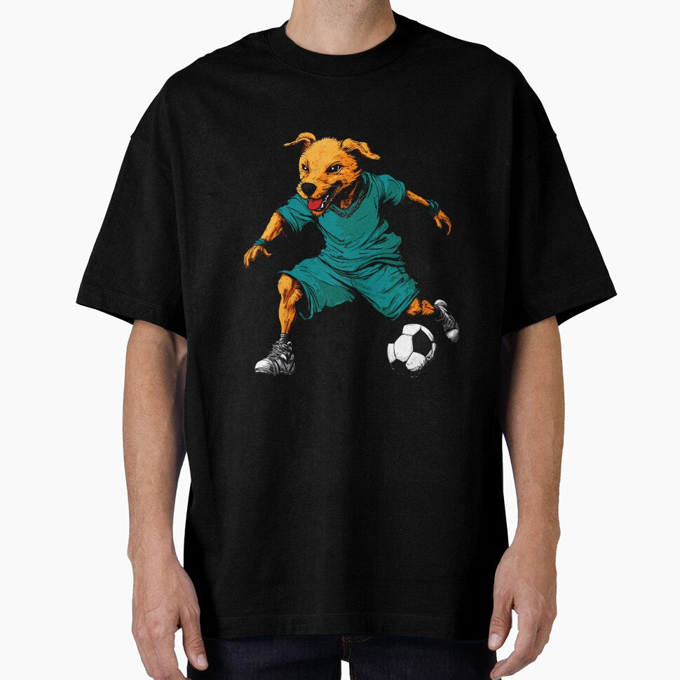 Dog footballer by Soulskier - Adult & Kids T-Shirts, Sweatshirts & Hoodies apparel design preview 1
