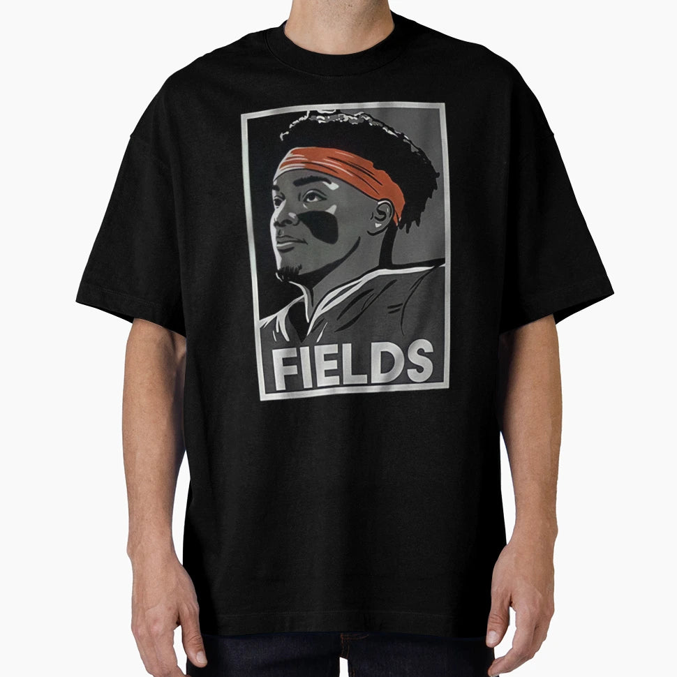 Justin Fields T-Shirt - Unique Graphic for Adults - T-Shirt, Sweatshirt, Hoodie
