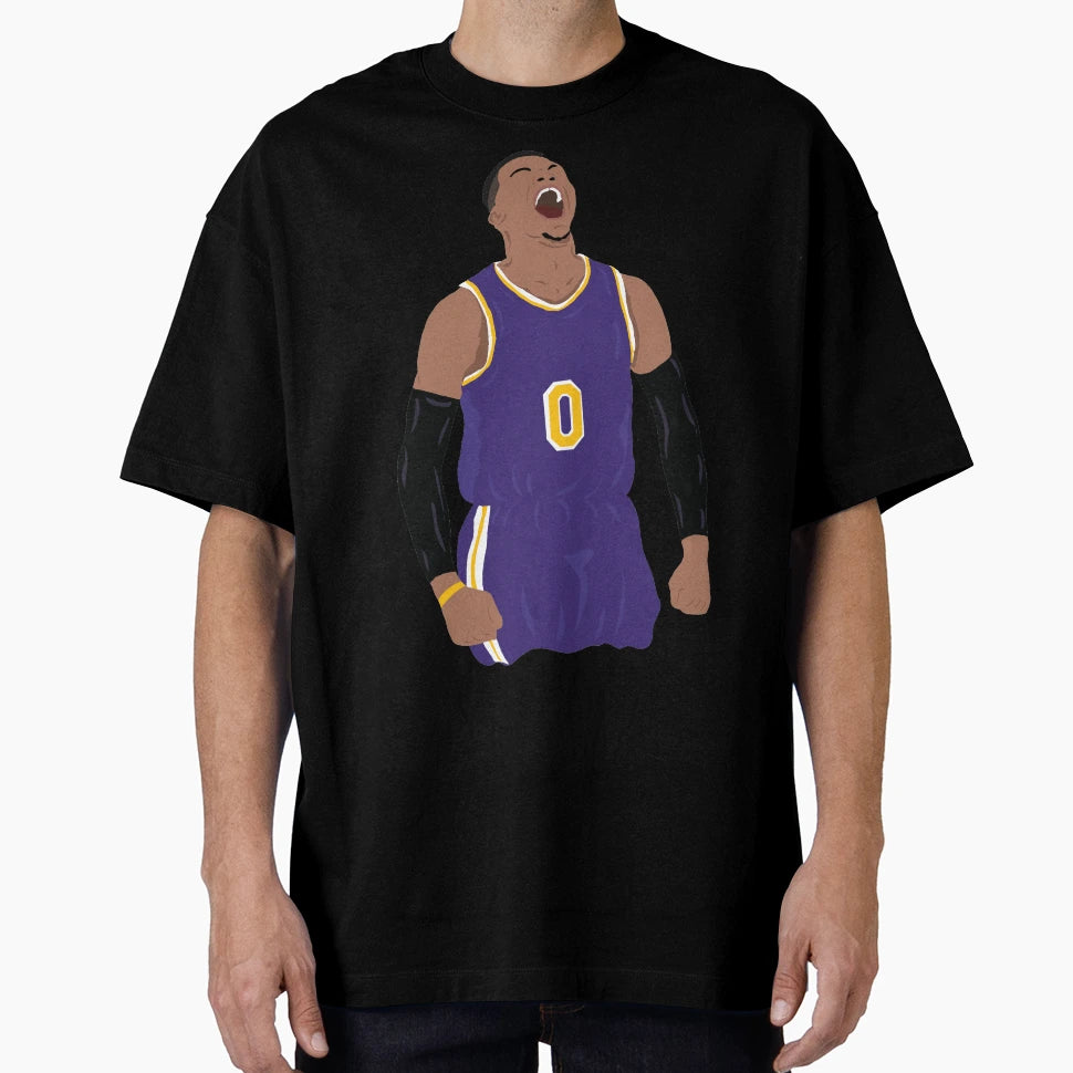 Russell Westbrook 0 T-Shirt - Fun Novelty Design for Adults - T-Shirt, Sweatshirt, Hoodie