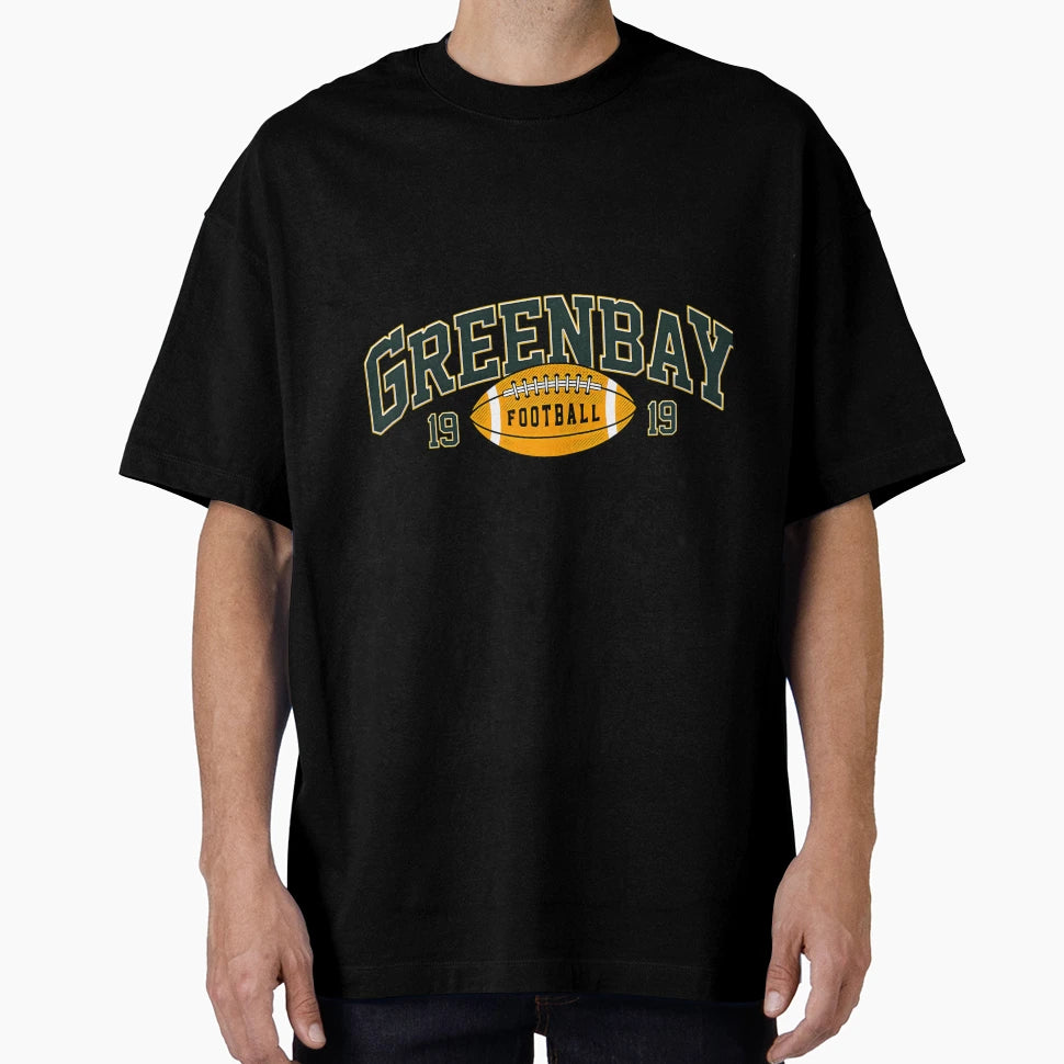 Green Bay Football Varsity T-Shirt - Custom Art Print Unisex - T-Shirt, Sweatshirt, Hoodie