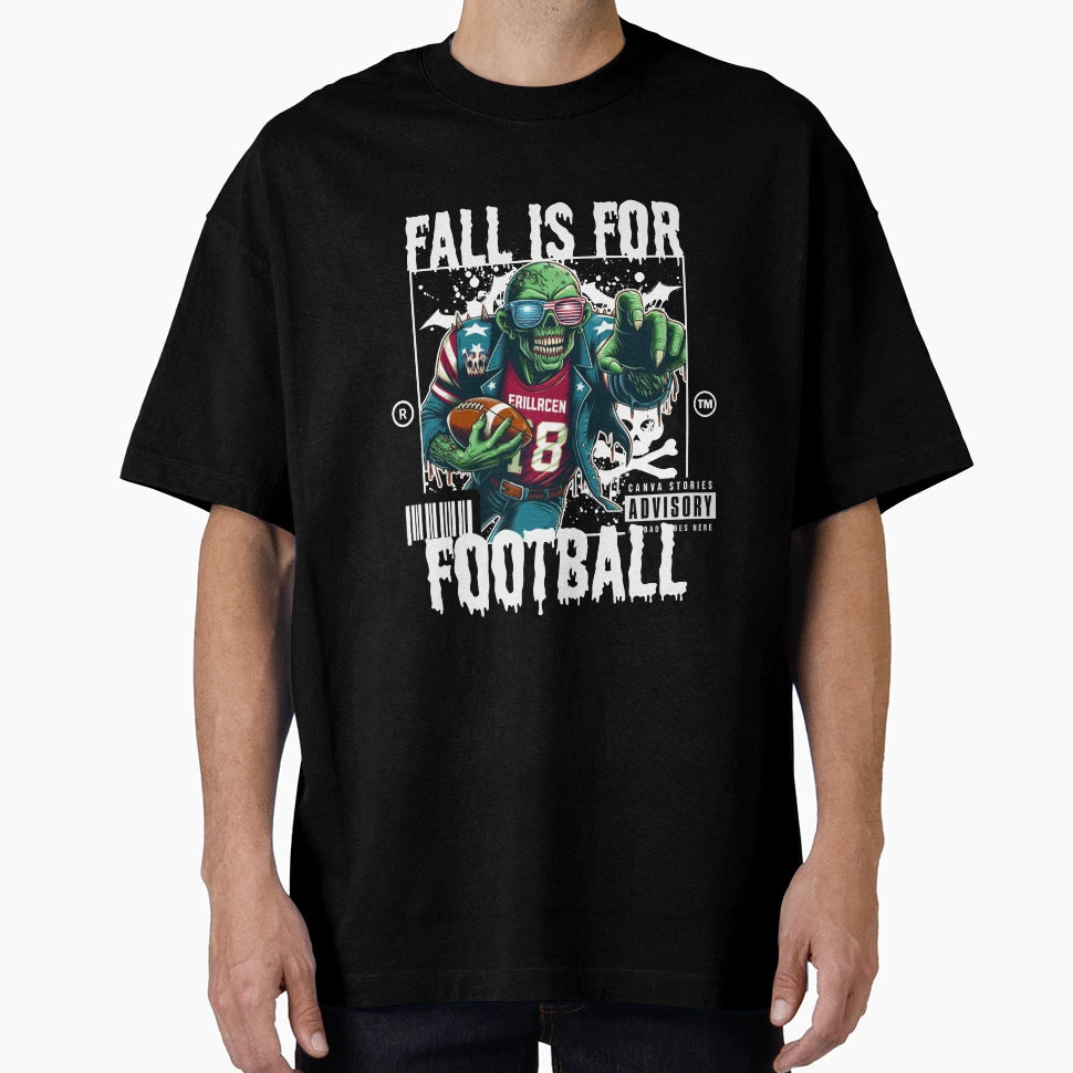 Fall Is Football T-Shirt - Trendy Graphic for Adults - T-Shirt, Sweatshirt, Hoodie