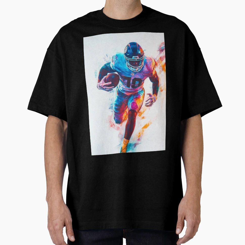 American Footballer Vibrant Colours T-Shirt - Trendy Graphic Men Women - T-Shirt, Sweatshirt, Hoodie
