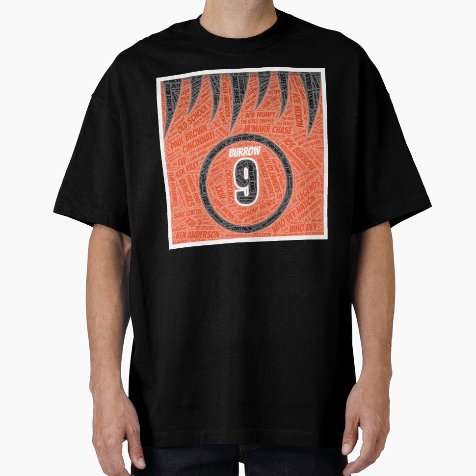 Burrow Stripes T-Shirt - Unique Graphic for Adults - T-Shirt, Sweatshirt, Hoodie