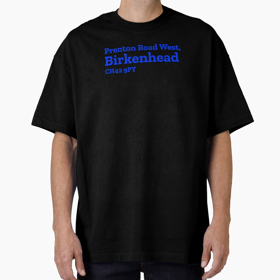 Tranmere Stadium Address by The Chuck Wagon - Adult & Kids T-Shirts, Sweatshirts & Hoodies apparel design preview 1