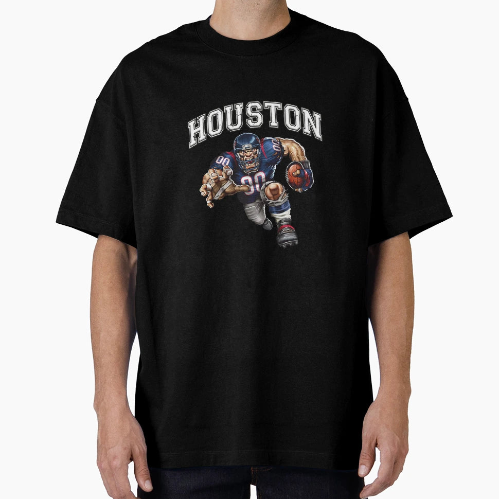 Houston Football T-Shirt - Graphic Print Unisex - T-Shirt, Sweatshirt, Hoodie