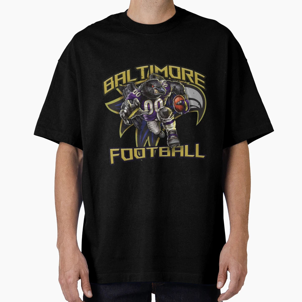 Baltimore Football T-Shirt - Custom Art Print Unisex - T-Shirt, Sweatshirt, Hoodie