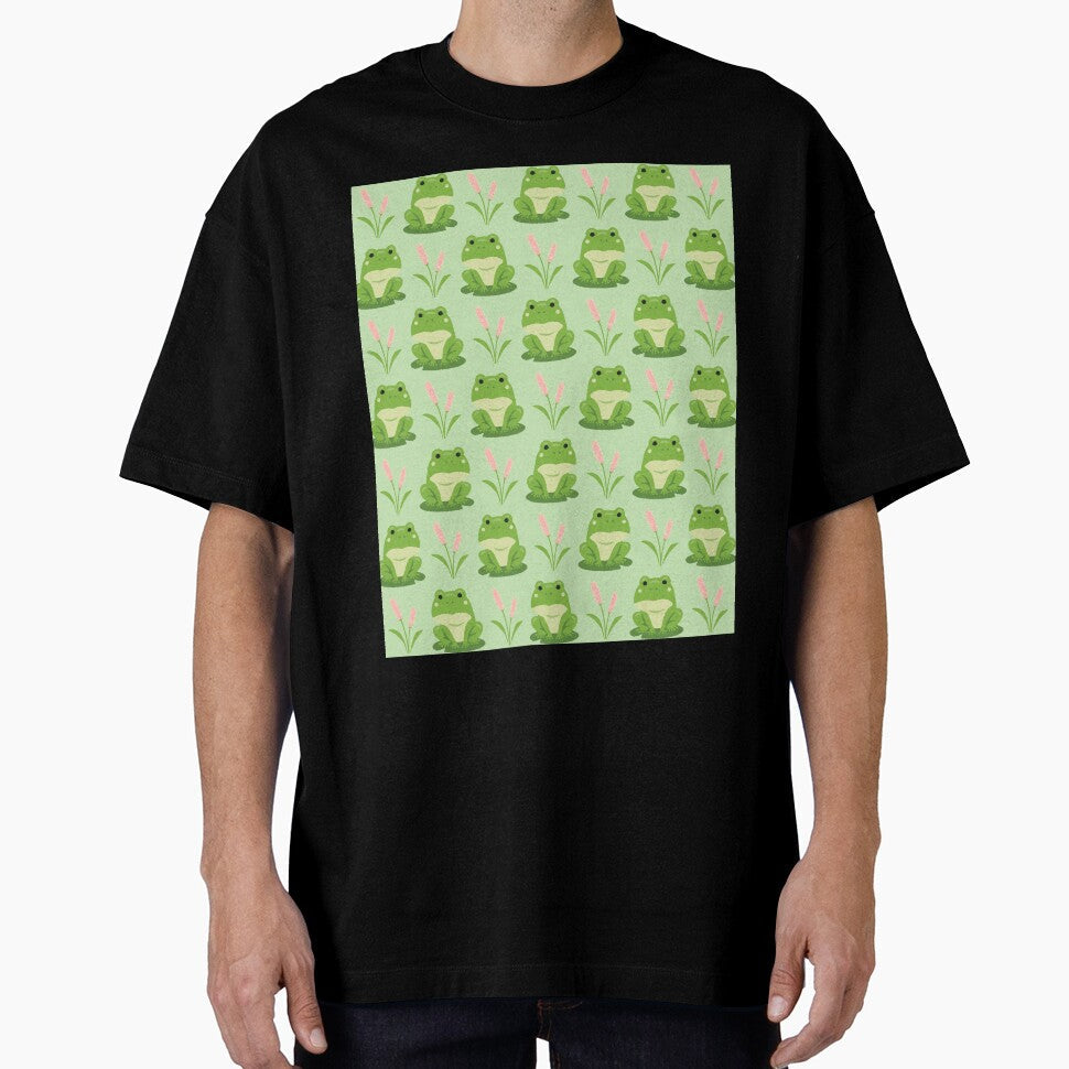 Frog Seamless Pattern by 37jlee - Adult & Kids T-Shirts, Sweatshirts & Hoodies apparel design preview 1