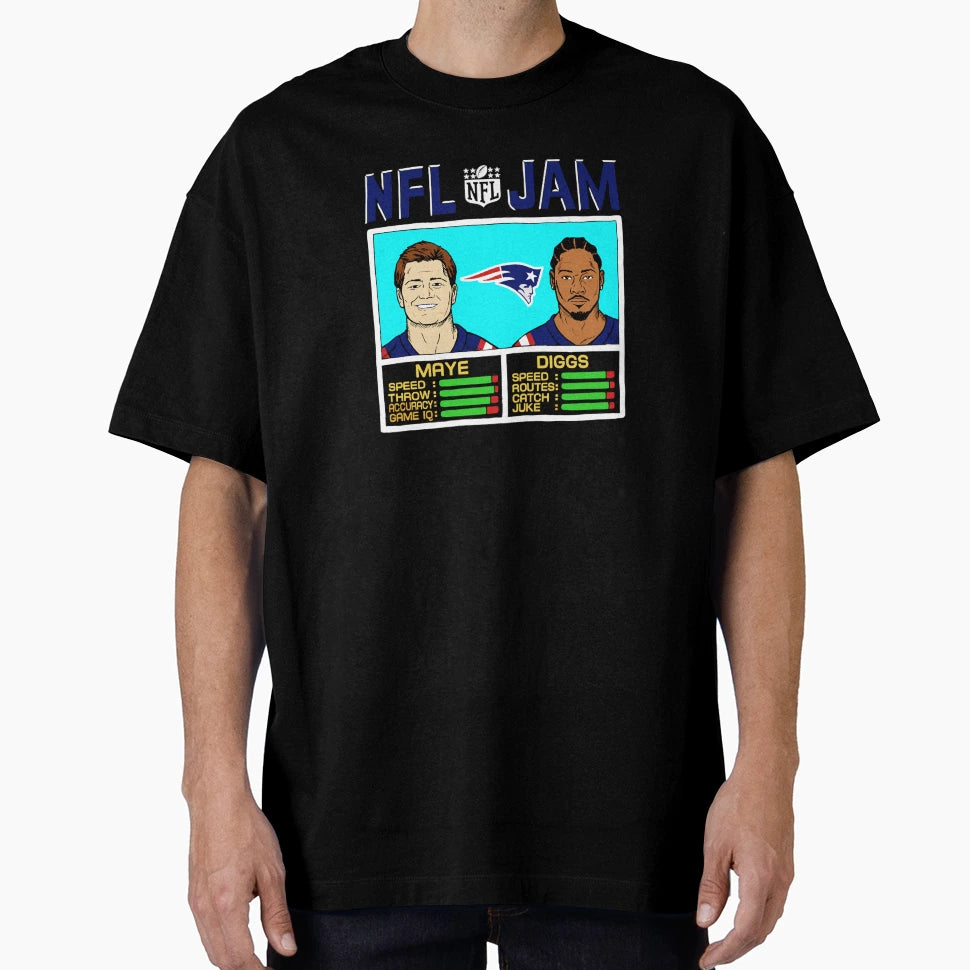 New England Patriots Drake Maye SD T-Shirt - Minimalist Print for Adults - T-Shirt, Sweatshirt, Hoodie