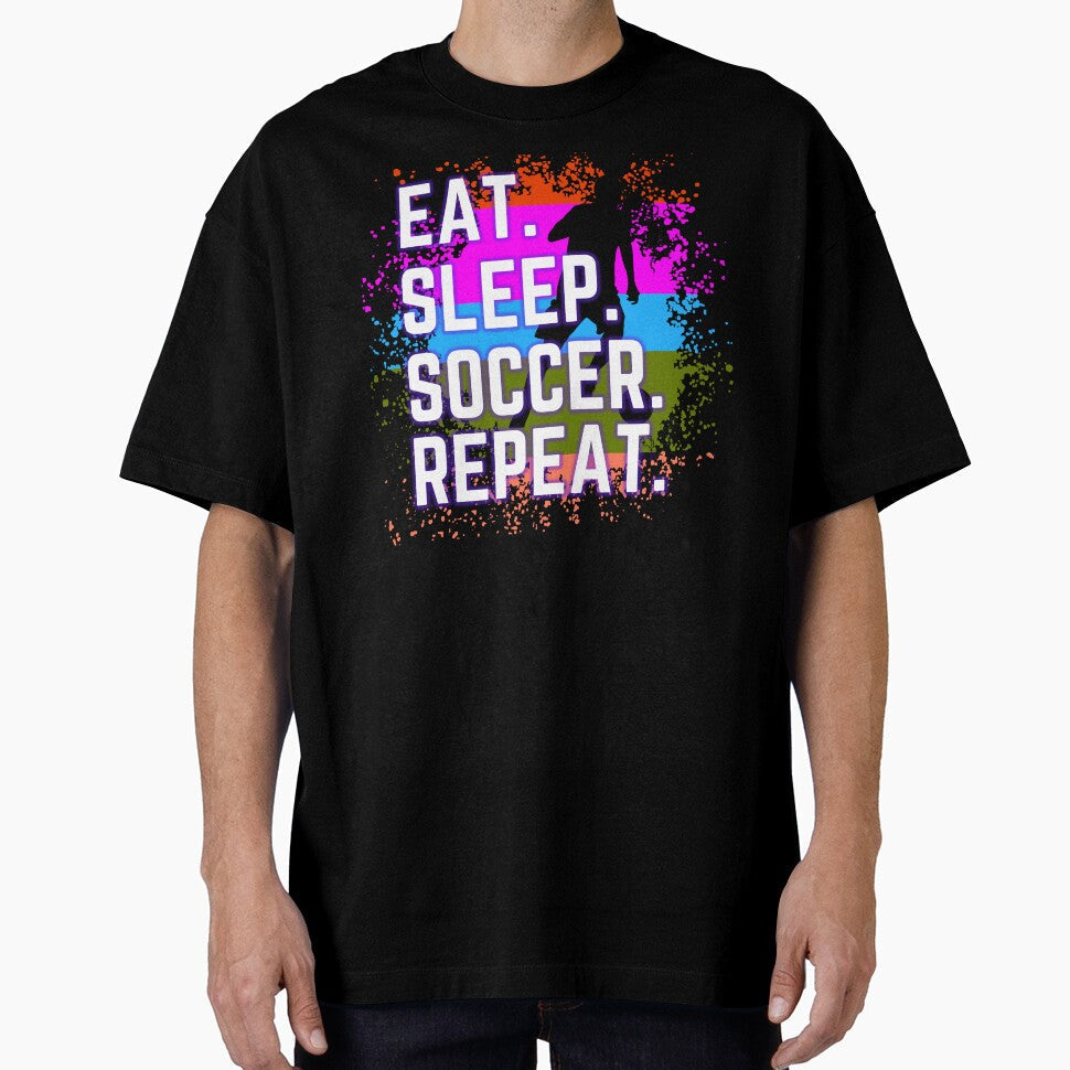 Eat.Sleep.Soccer.Repeat by bonus24 - Adult & Kids T-Shirts, Sweatshirts & Hoodies apparel design preview 1
