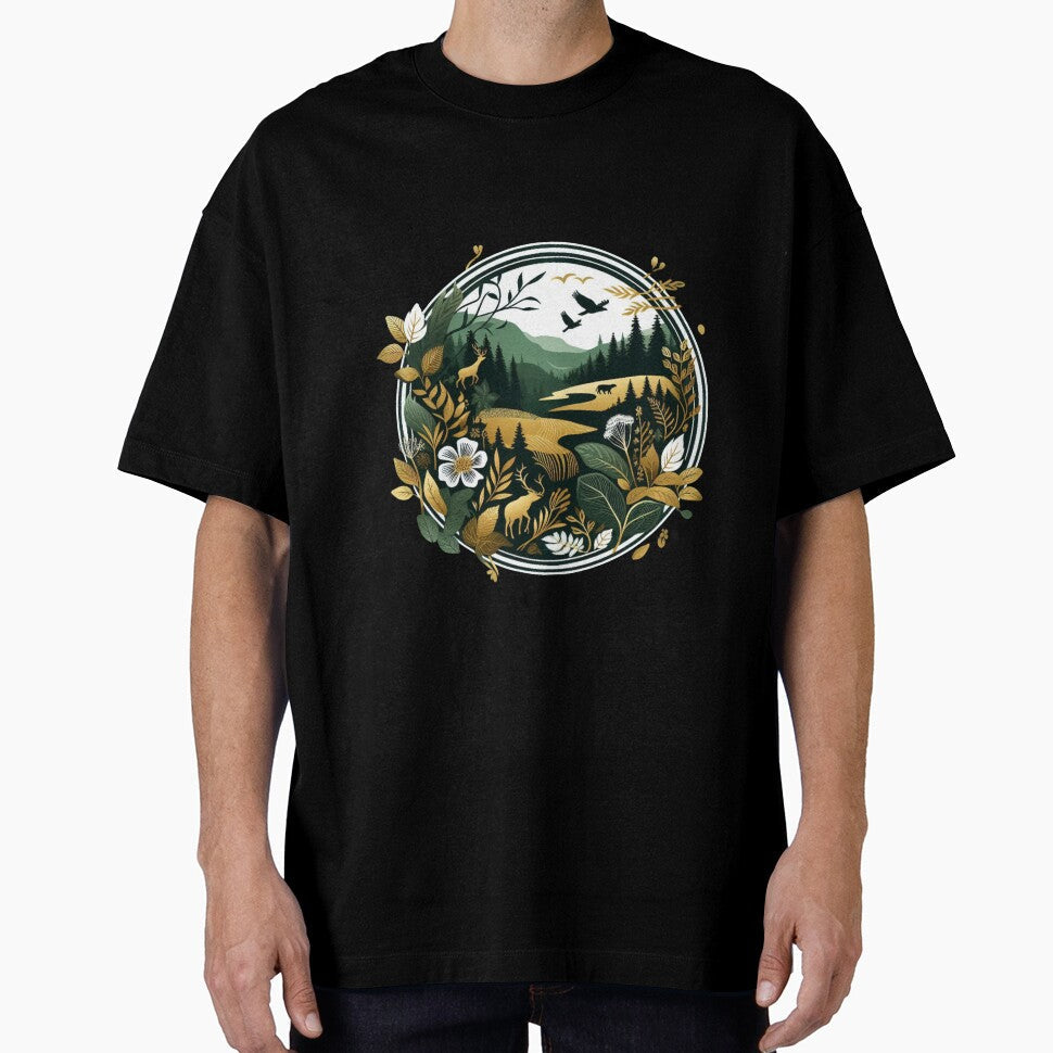 Verdant Whispers: Nature Art by rj-avant-garde - Adult & Kids T-Shirts, Sweatshirts & Hoodies apparel design preview 1