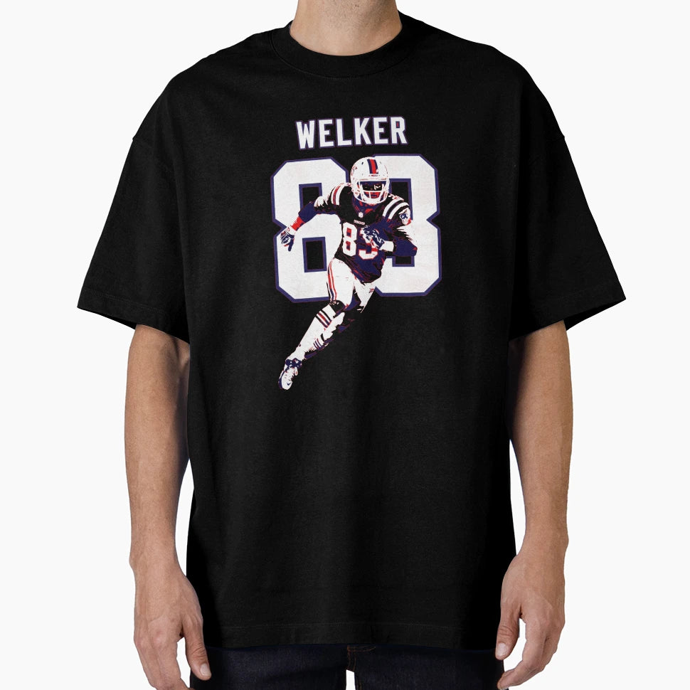 Wes Welker New England 83 Football Art T-Shirt - Fun Novelty Design Unisex - T-Shirt, Sweatshirt, Hoodie