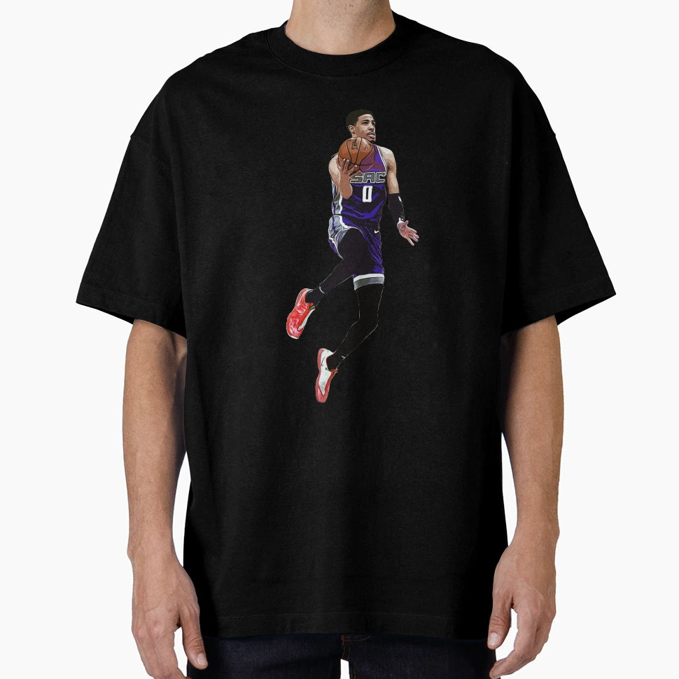 Tyrese Haliburton Layup T-Shirt - Custom Art Print Men Women - T-Shirt, Sweatshirt, Hoodie