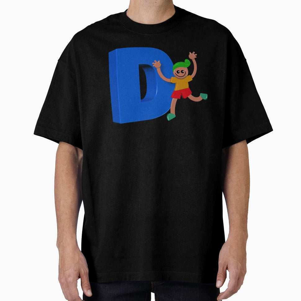 Letter Initial D Child Personalised T-Shirt - Aesthetic Graphic for Adults - T-Shirt, Sweatshirt, Hoodie