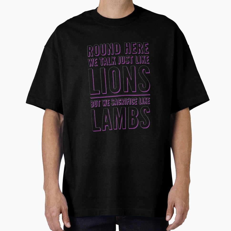 Lions And Lambs Version 2 T-Shirt - Custom Art Print Unisex - T-Shirt, Sweatshirt, Hoodie