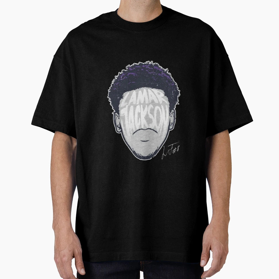 Lamar Baltimore Player Silhouette T-Shirt - Streetwear Style for Adults - T-Shirt, Sweatshirt, Hoodie