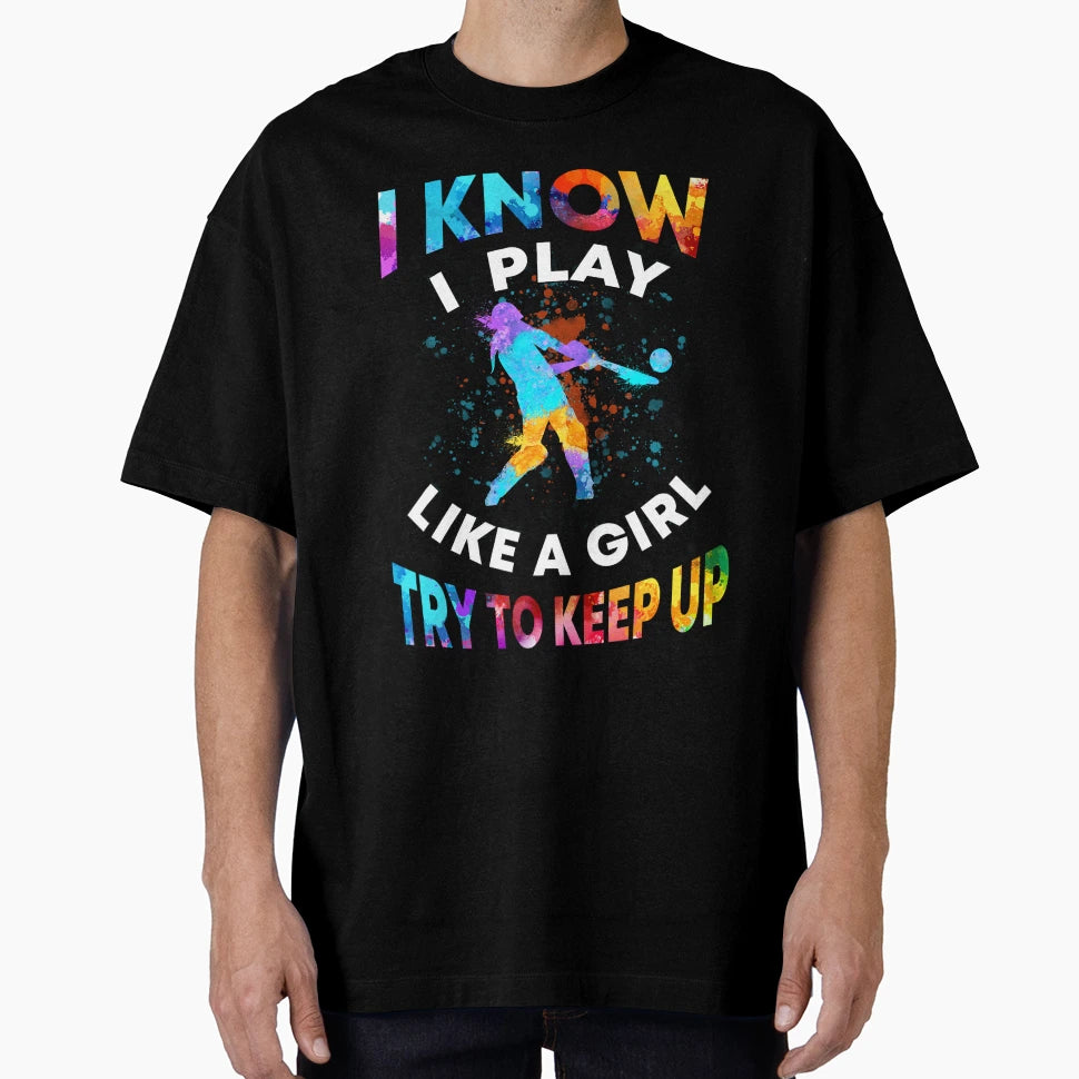 Like Try To Keep Up Watercolor T-Shirt - Fun Novelty Design for Adults - T-Shirt, Sweatshirt, Hoodie