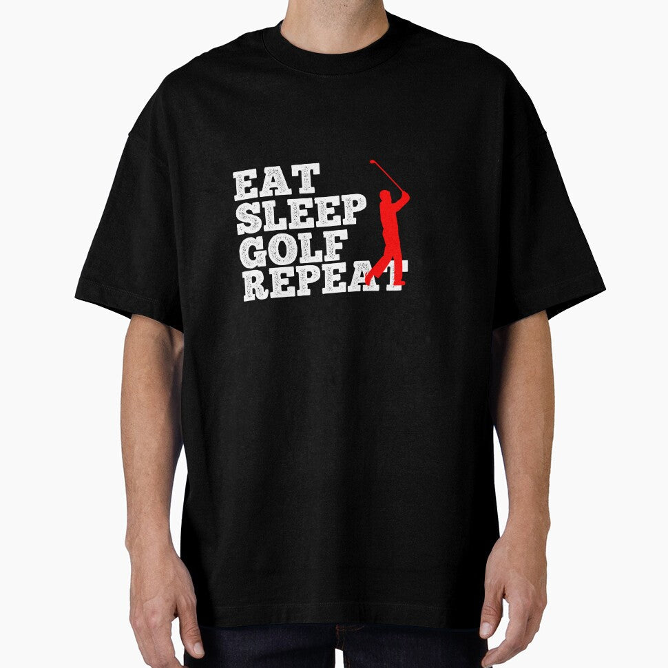 Eat Sleep Golf Repeat Idea Gift by PDAG - Adult & Kids T-Shirts, Sweatshirts & Hoodies apparel design preview 1