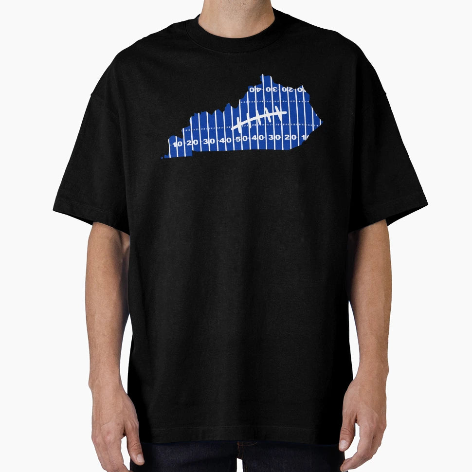 Kentucky Blue Football Field T-Shirt - Casual Everyday Wear for Adults - T-Shirt, Sweatshirt, Hoodie