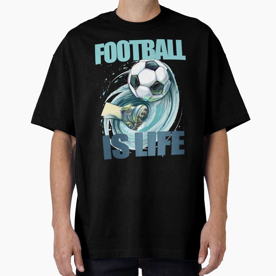 Football Is Life T-Shirt - Custom Art Print for Adults - T-Shirt, Sweatshirt, Hoodie