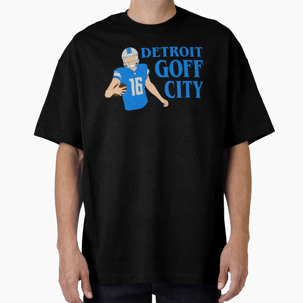 Detroit Goff City T-Shirt - Graphic Print Men Women - T-Shirt, Sweatshirt, Hoodie