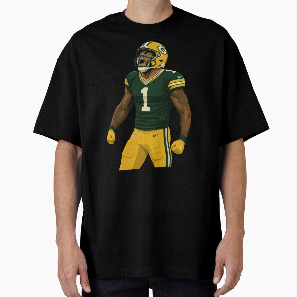 Green Gold Beast Mode Parsons Fan Art T-Shirt - Unique Graphic Men Women - T-Shirt, Sweatshirt, Hoodie