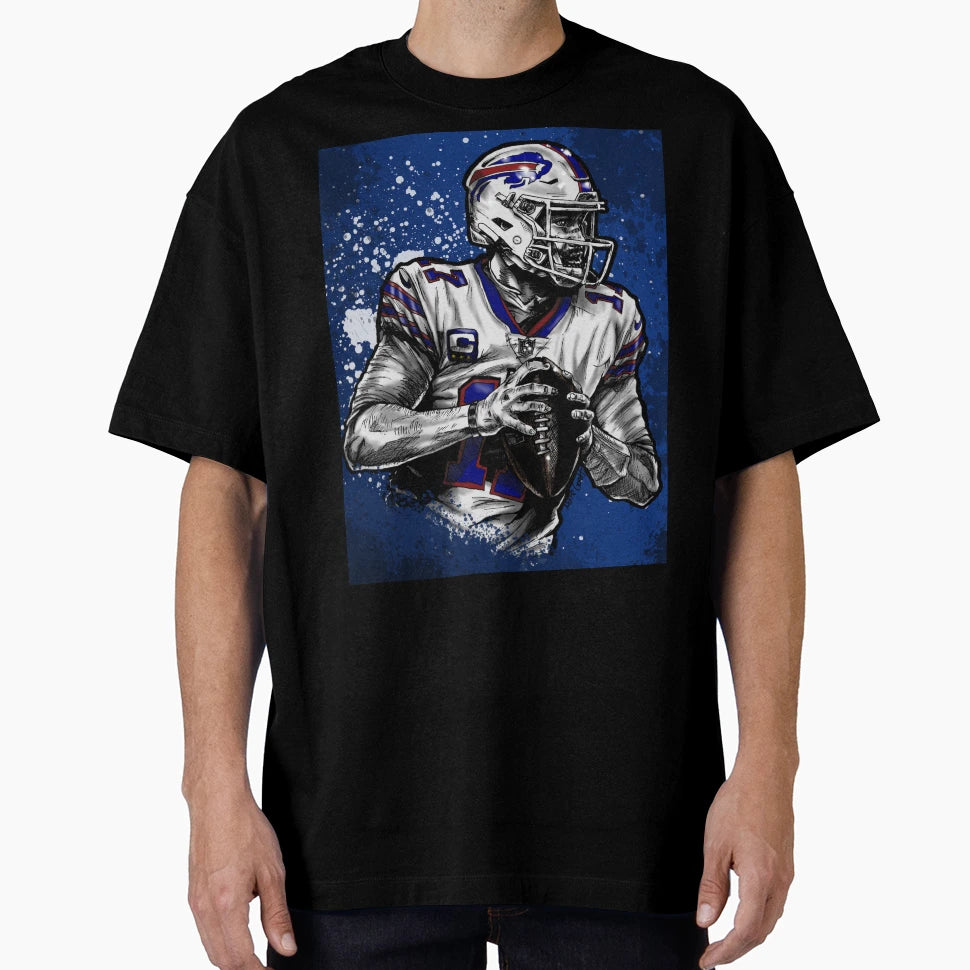Qb Ready To Throw Full T-Shirt - Aesthetic Graphic Men Women - T-Shirt, Sweatshirt, Hoodie