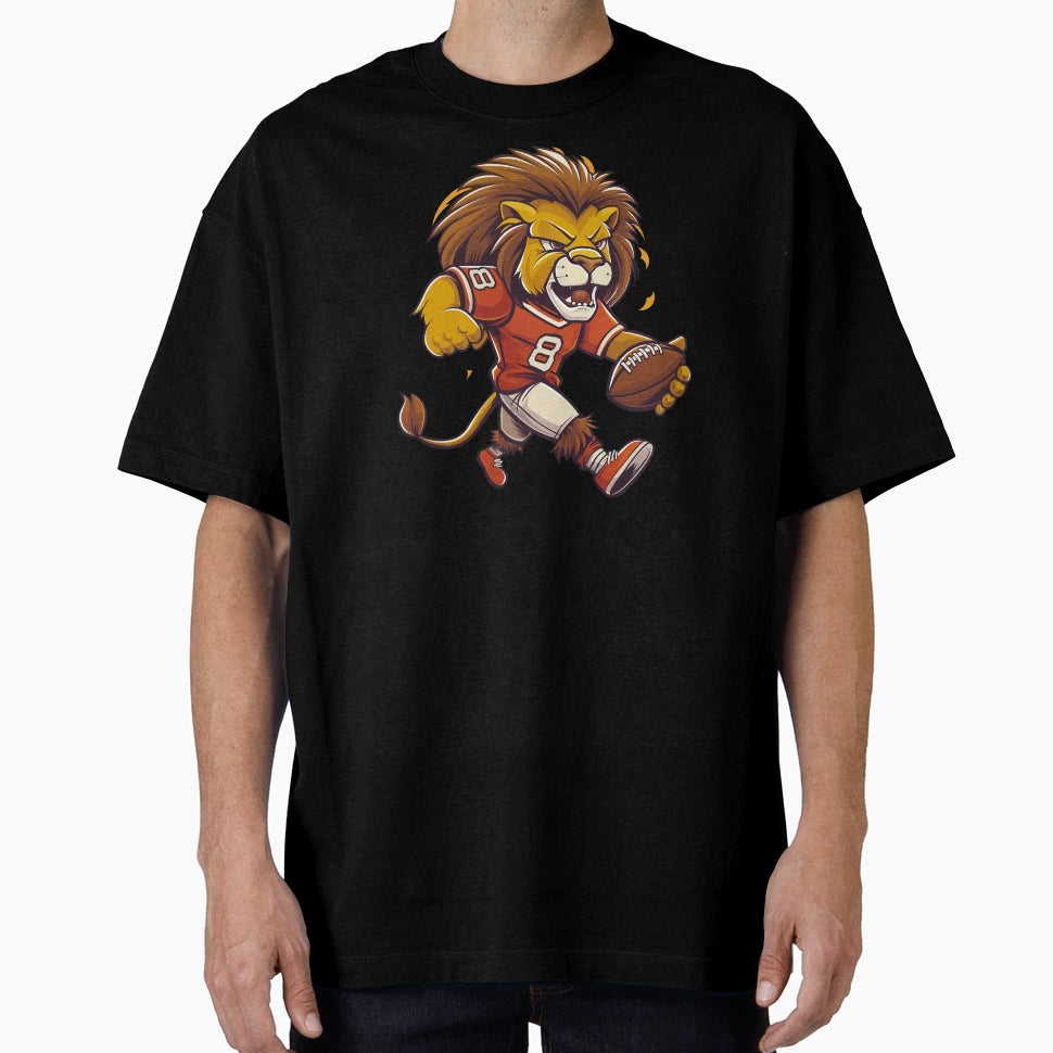 Lions Football T-Shirt - Aesthetic Graphic for Adults - T-Shirt, Sweatshirt, Hoodie