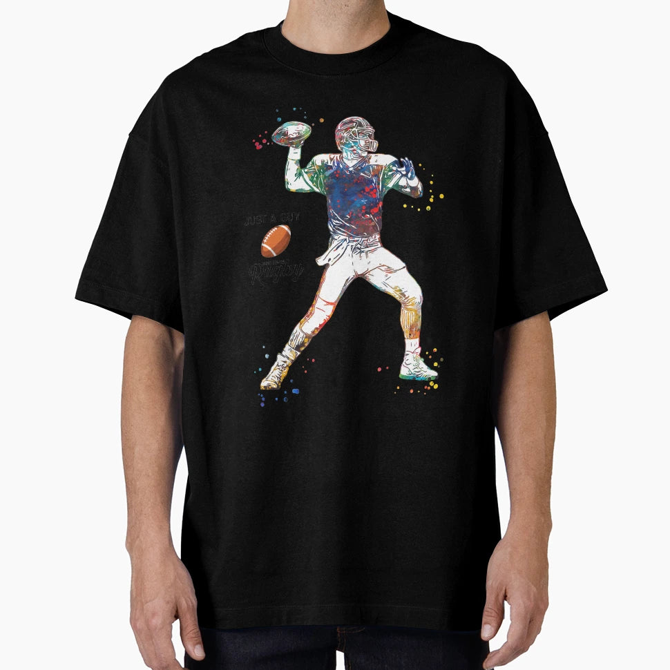American Football Player T-Shirt - Graphic Print Unisex - T-Shirt, Sweatshirt, Hoodie