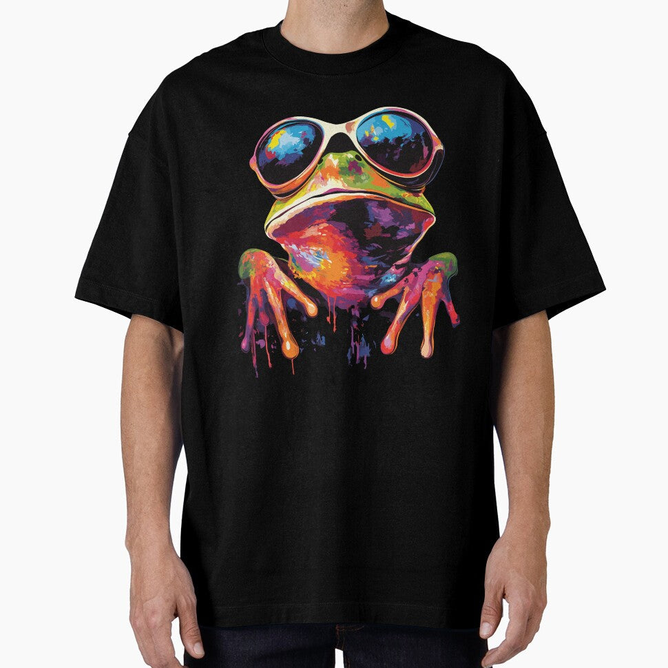 Funny Frog Lovers Sunglasses Pop Art Design by - Adult & Kids T-Shirts, Sweatshirts & Hoodies apparel design preview 1