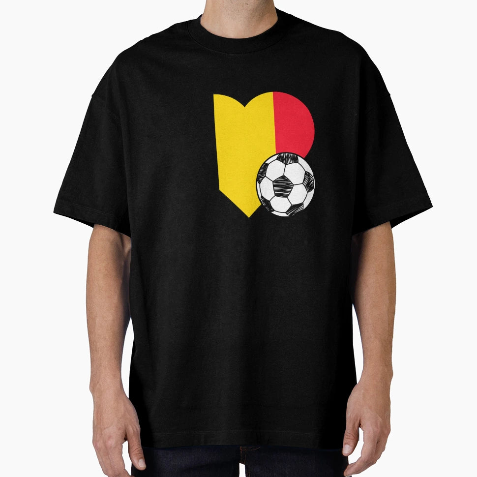 Belgium Soccer Heart T-Shirt - Fun Novelty Design Men Women - T-Shirt, Sweatshirt, Hoodie