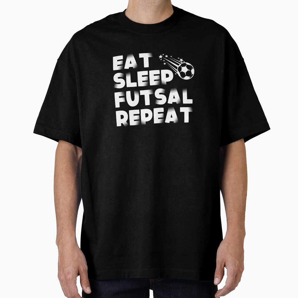 Eat Sleep Futsal Repeat by CBCreations73 - Adult & Kids T-Shirts, Sweatshirts & Hoodies apparel design preview 1