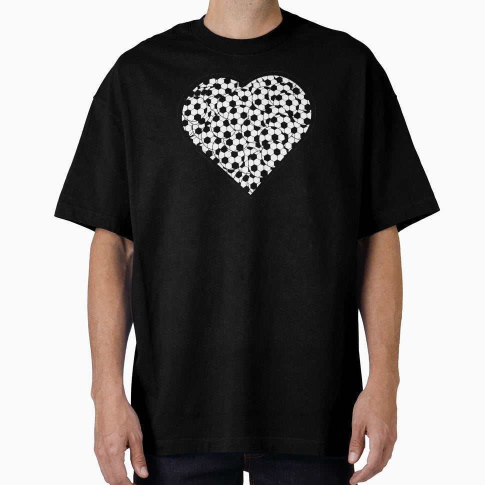 Soccer Heart Love T-Shirt - Graphic Print for Adults - T-Shirt, Sweatshirt, Hoodie