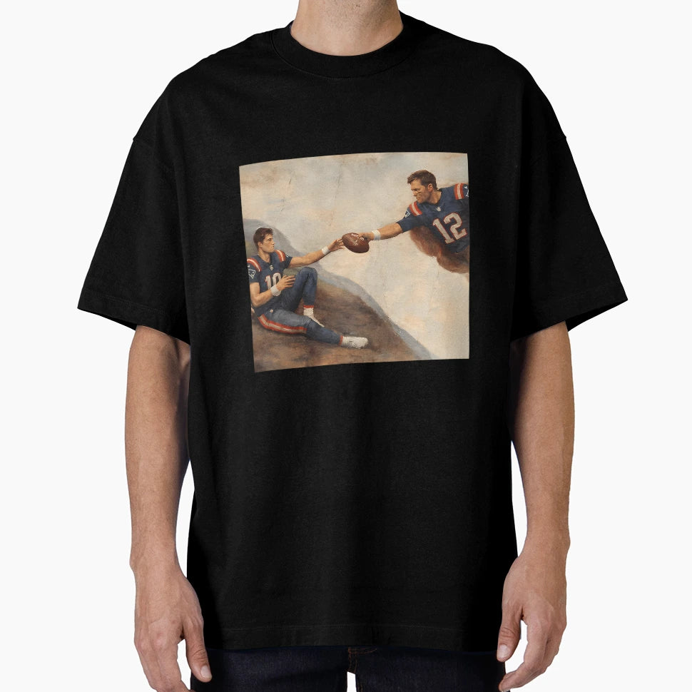 New England Football TB And Drake Maye T-Shirt - Unique Graphic Unisex - T-Shirt, Sweatshirt, Hoodie