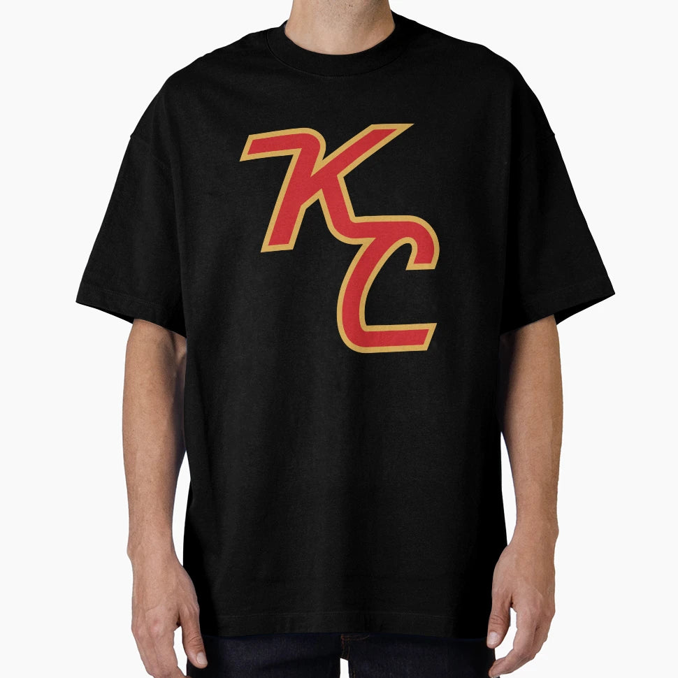 Kc Monograph Chiefs Colors T-Shirt - Graphic Print Men Women - T-Shirt, Sweatshirt, Hoodie