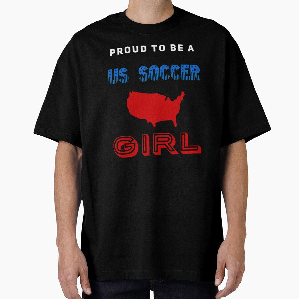 USA Soccer Girl Proud to be a US by JJWilsonTees - Adult & Kids T-Shirts, Sweatshirts & Hoodies apparel design preview 1