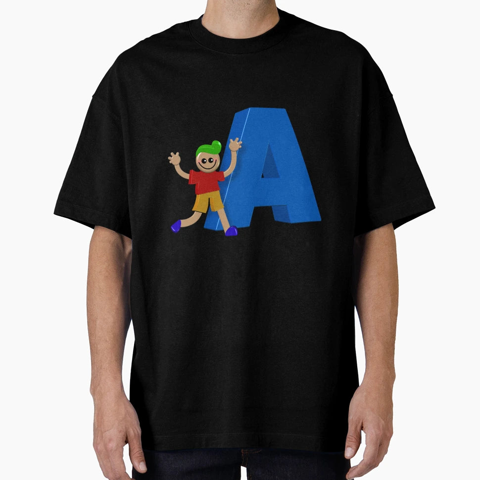Letter Initial Child Personalised Alphabet T-Shirt - Unique Graphic Unisex - T-Shirt, Sweatshirt, Hoodie