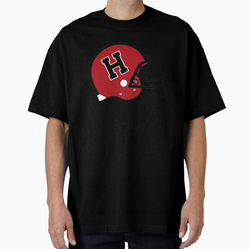 Harvard Crimson Football Helmet Logo T-Shirt - Minimalist Print for Adults - T-Shirt, Sweatshirt, Hoodie