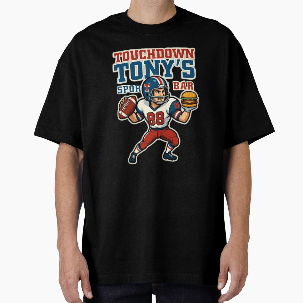 Touchdown Tonys Sport Bar T-Shirt - Minimalist Print Unisex - T-Shirt, Sweatshirt, Hoodie