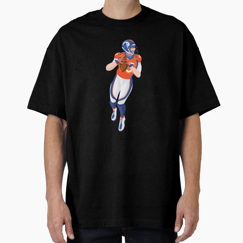 Star American Football Player T-Shirt - Fun Novelty Design for Adults - T-Shirt, Sweatshirt, Hoodie